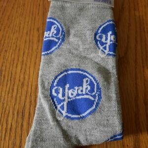 Odd Sox York Peppermint Pattie Gray & Blue Men’s Socks | Single Pair NWT